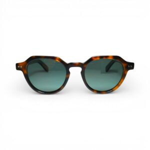 Anteojos de sol Linux acetato color carey, lente verde uv400 y polarizado – Nawi