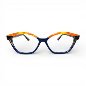Anteojos de sol Sibila acetato color azul marino y amarillo nácar – Nawi
